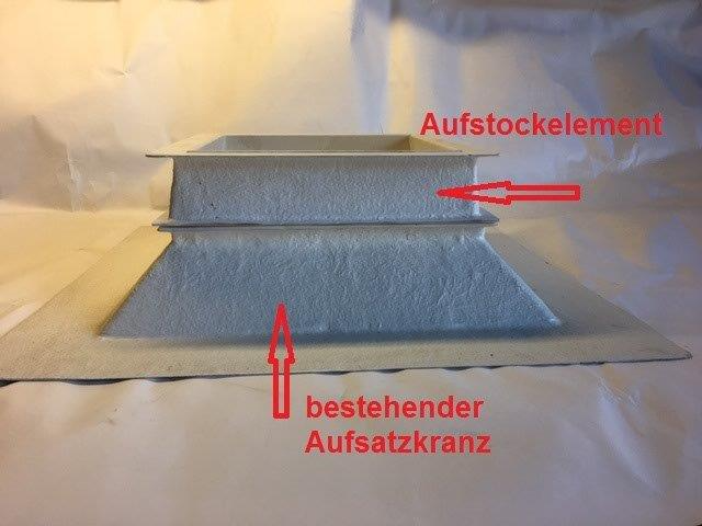 Lichtkuppel Sanierungskranz für ULW 1 ca. 40 x 40 cm bis 42 x 42 cm Lichtkuppel Sanierungskranz für ULW 1 ca. 40 x 40 cm bis 42 x 42 cm