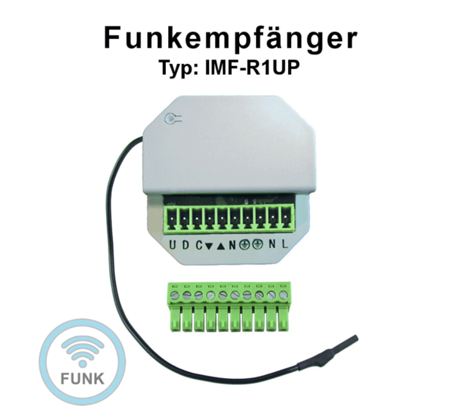 Handsender + Funkempfänger für 230 V Motor Handsender + Funkempfänger für 230 V Motor